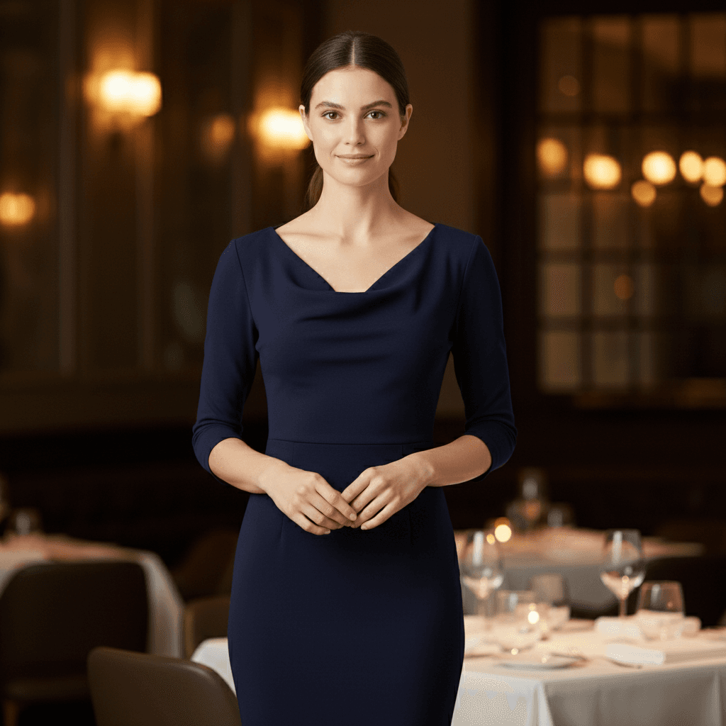 AI outfit swap result – Date night party dress virtual try-on