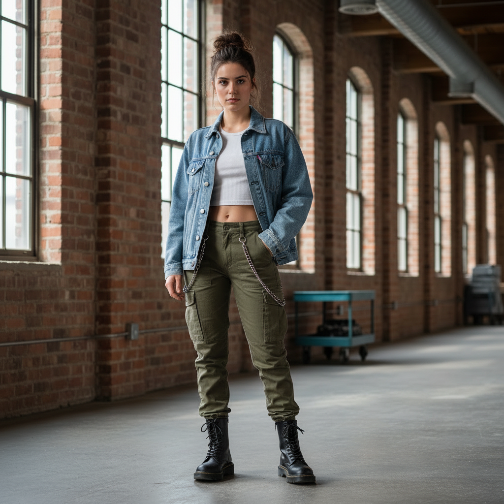 After: Basic to styled workwear