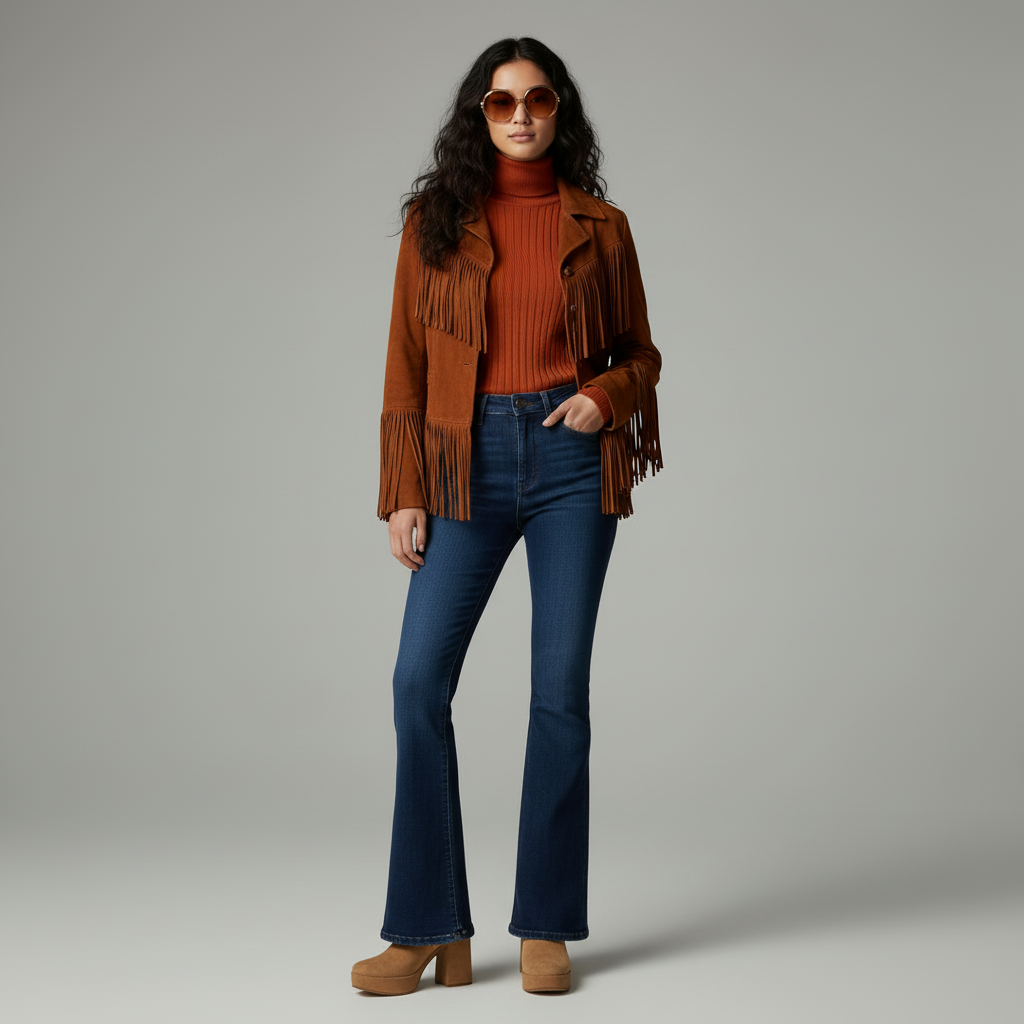 After: Modern casual to vintage 70s