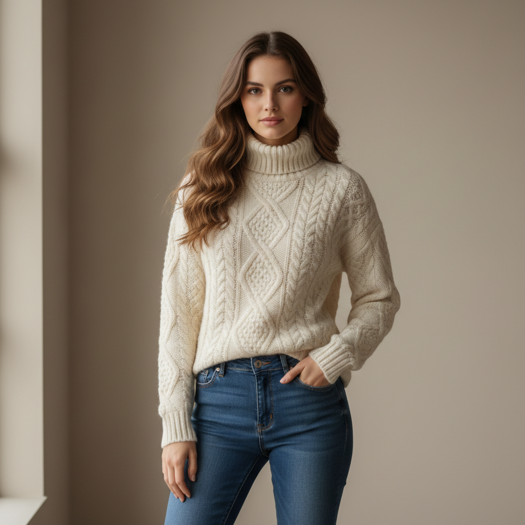 Before: Knit texture to denim texture