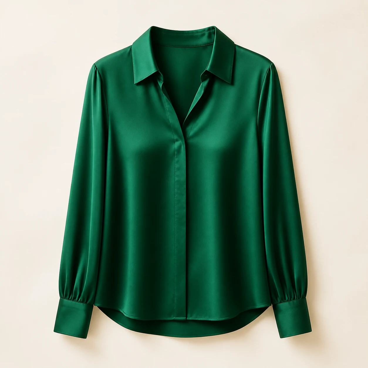 Emerald blouse used as the clothing reference image